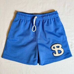 Bucketsquad Classic Chenille Youth Shorts Boys Small Girls Baby Blue BKTSQD